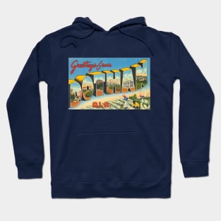 Greetings from Dothan, Alabama - Vintage Large Letter Postcard Hoodie